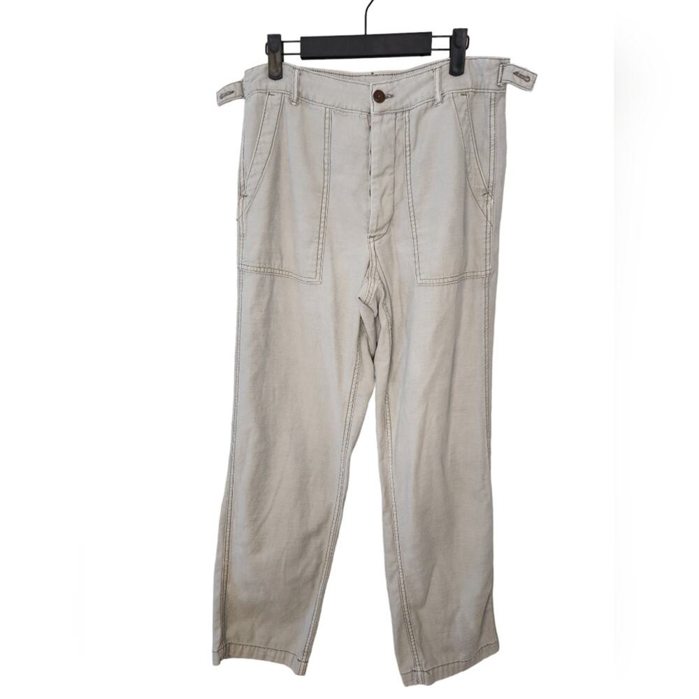 American Eagle washed twill Utility Cotton Pants 8 Long